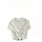Personalized Baby Bodysuit Set - Round Neck Long Sleeve