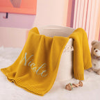 Personalized Embroidered Baby Blanket - Rectangle with Custom Name