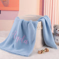 Personalized Embroidered Baby Blanket - Rectangle with Custom Name