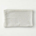 Personalized Embroidered Knitted Baby Blanket - Pointelle Pattern
