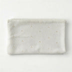 Personalized Embroidered Knitted Baby Blanket - Pointelle Pattern