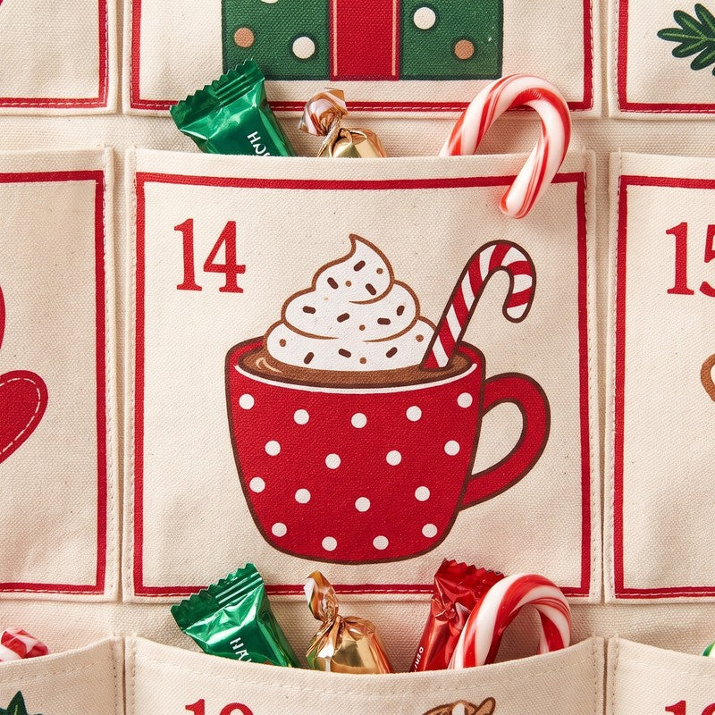 Personalized Fabric Christmas Advent Calendar - Wall Hanging