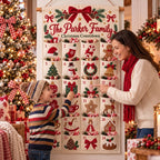 Personalized Fabric Christmas Advent Calendar - Wall Hanging