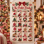 Personalized Fabric Christmas Advent Calendar - Wall Hanging