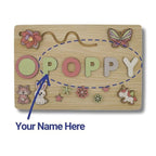 Personalized Wooden Name Puzzle Board - Nursery Decor
