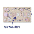 Personalized Wooden Name Puzzle Board - Nursery Decor