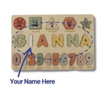 Personalized Wooden Name Puzzle Board - Nursery Decor