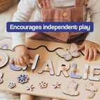 Personalized Wooden Name Puzzle Board - Nursery Decor