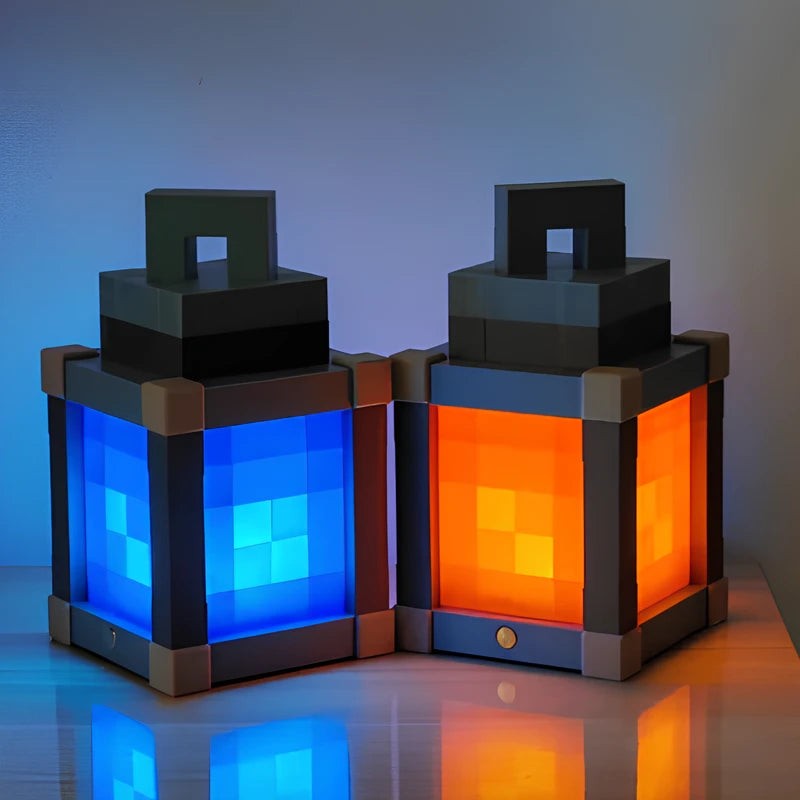 Pixel Art LED Lantern Light - 16 Color Retro