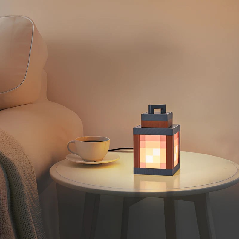 Pixel Art LED Lantern Light - 16 Color Retro