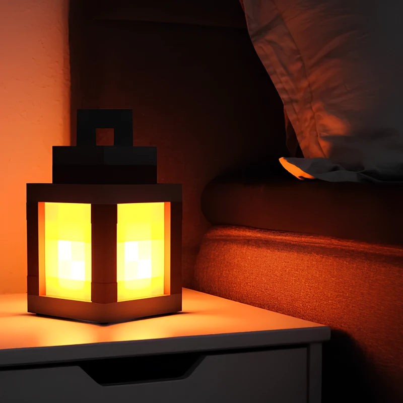Pixel Art LED Lantern Light - 16 Color Retro