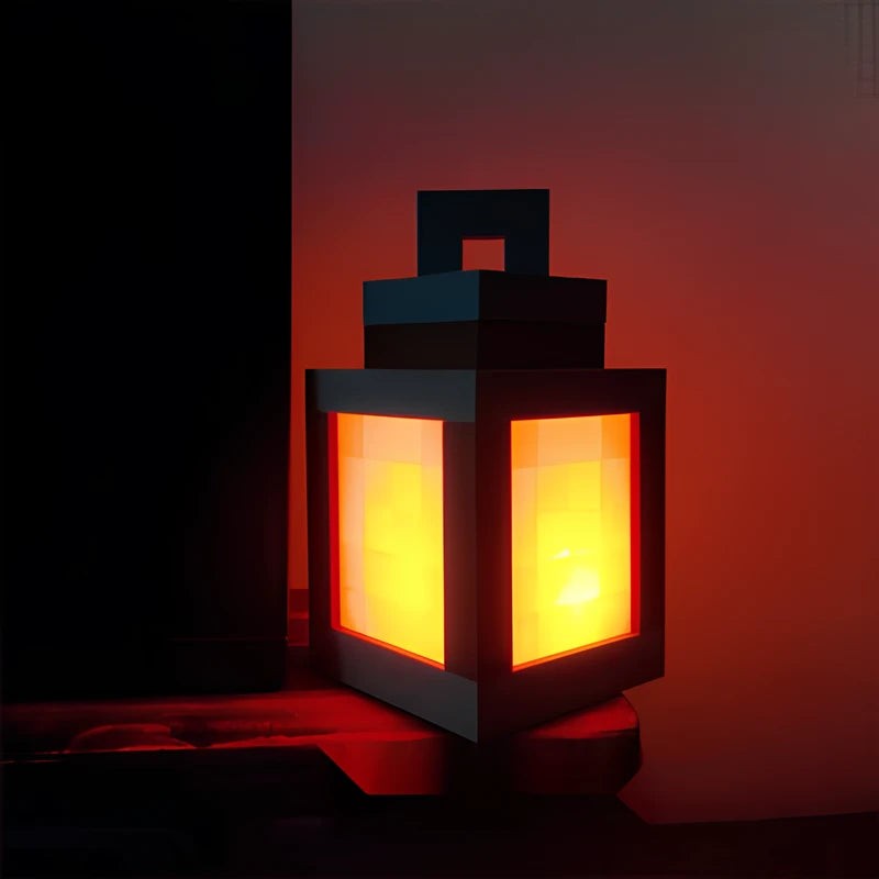 Pixel Art LED Lantern Light - 16 Color Retro