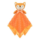 Plush Animal Security Blanket - Textured Blanket with Satin-Style Trim