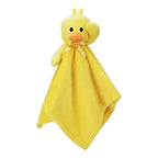 Plush Animal Security Blanket - Textured Blanket with Satin-Style Trim