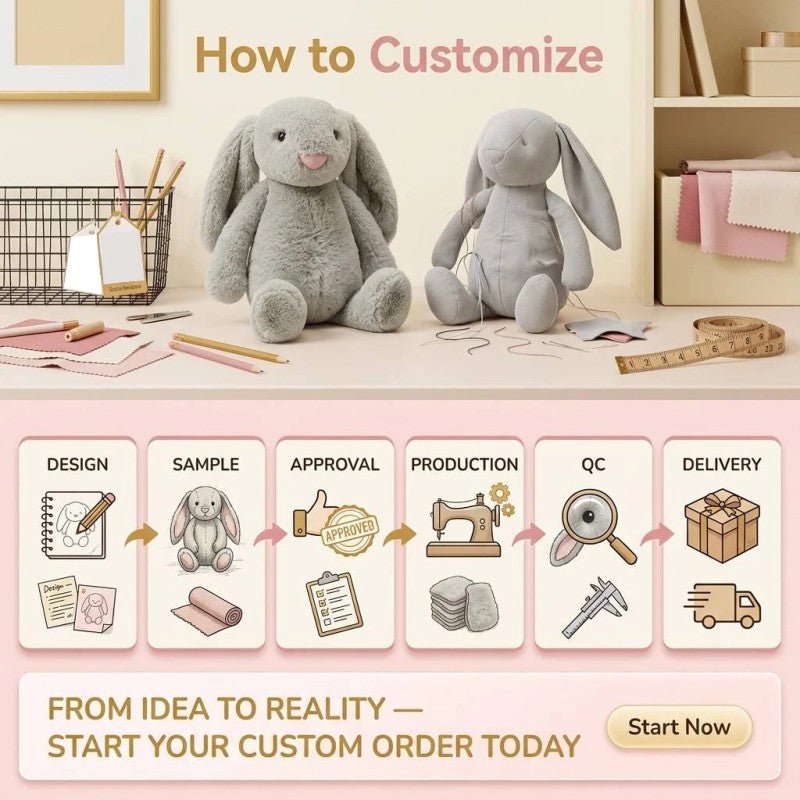 Plush Panda Toy - Flat Lying Posture