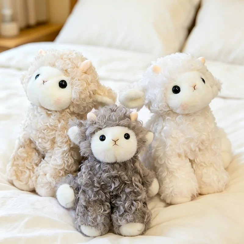 Plush Sheep Toy - Seated Lamb Figure
