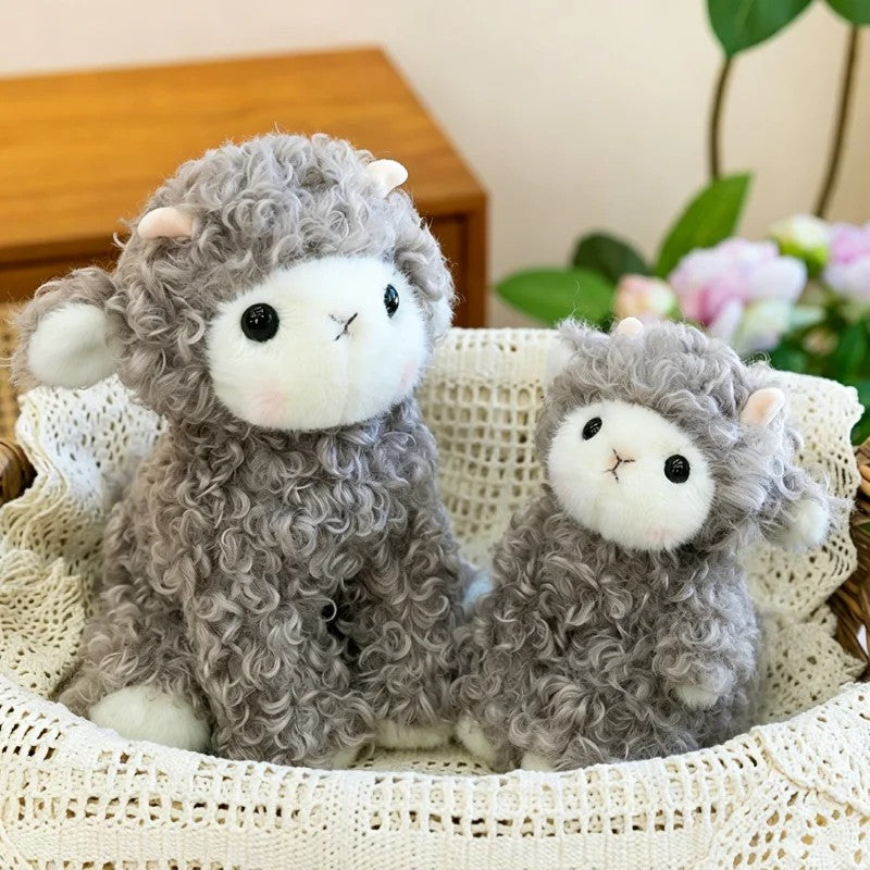 Plush Sheep Toy - Seated Lamb Figure