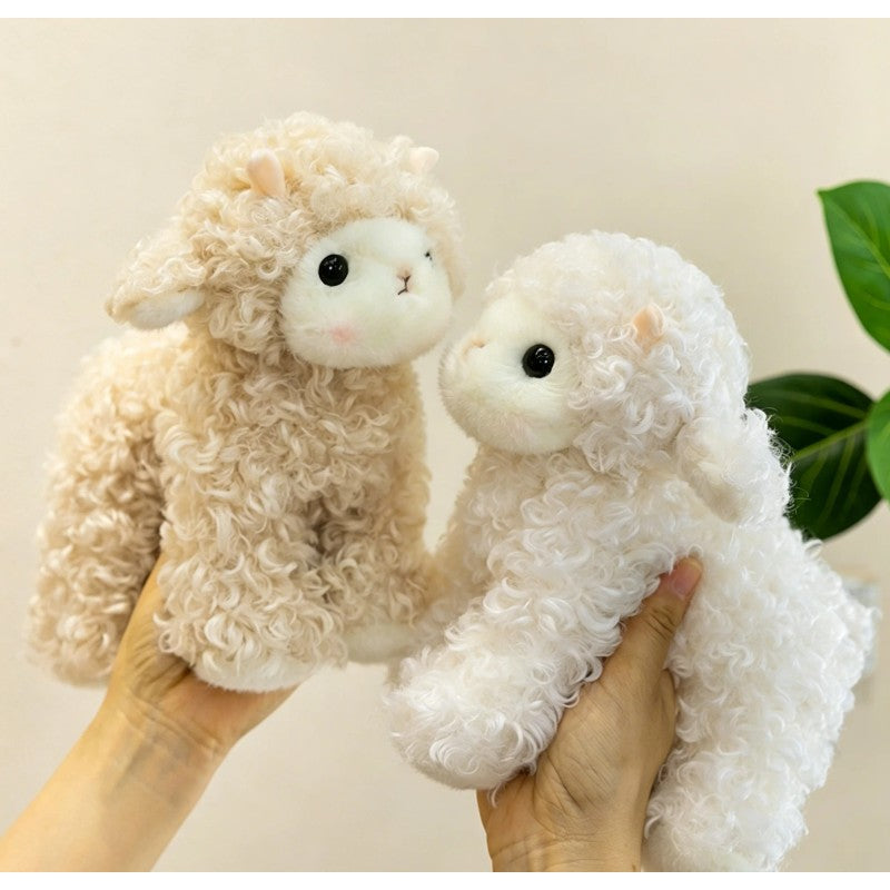 Plush Sheep Toy - Seated Lamb Figure