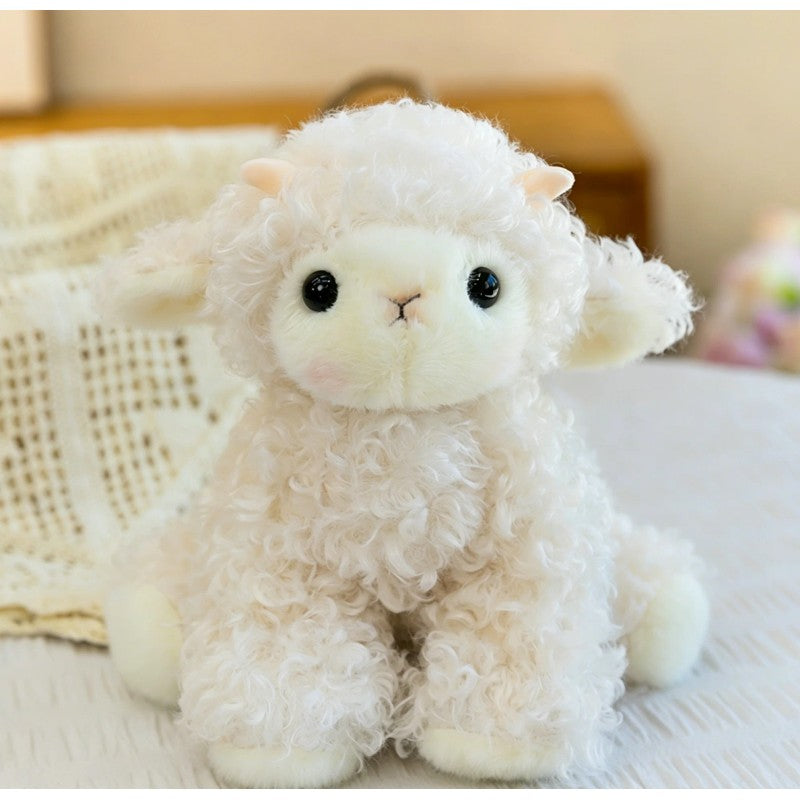 Plush Sheep Toy - Seated Lamb Figure