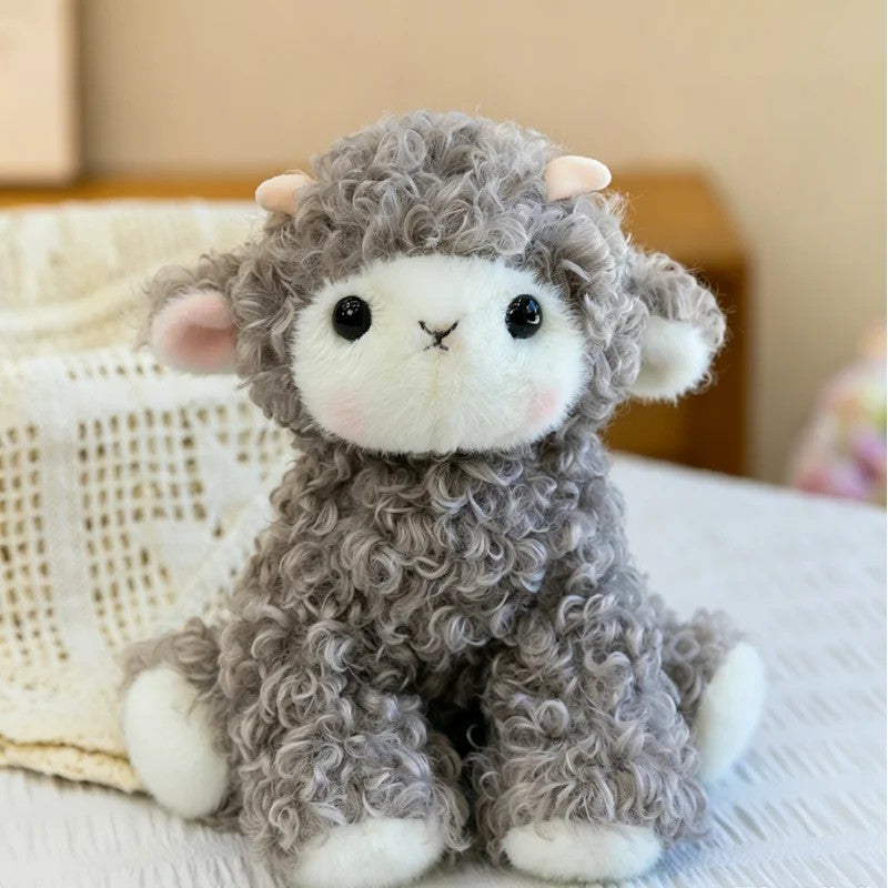 Plush Sheep Toy - Seated Lamb Figure