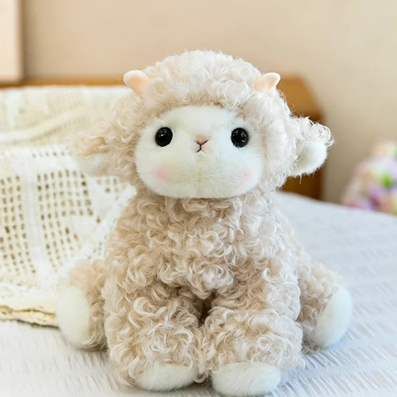 Plush Sheep Toy - Seated Lamb Figure