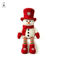 Plush Snowman Doll - Christmas Decoration with Top Hat and Scarf