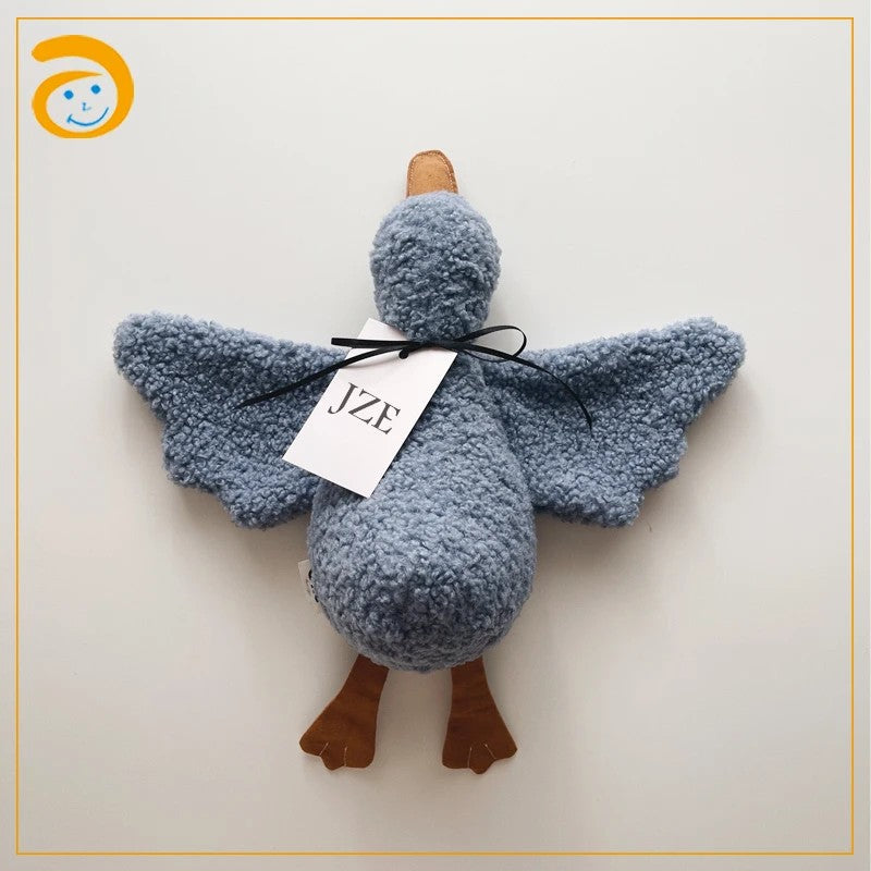 Plush Stuffed Animal Toy - Goose/Duck Shape with Spread Wings