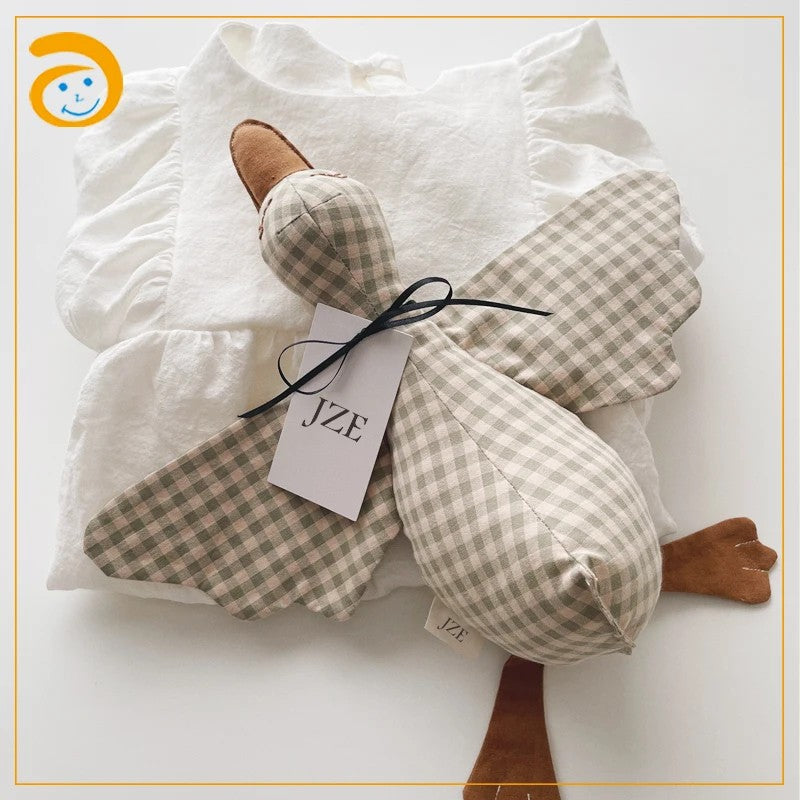 Plush Stuffed Animal Toy - Goose/Duck Shape with Spread Wings