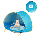 Pop-up Baby Beach Tent with Paddling Pool