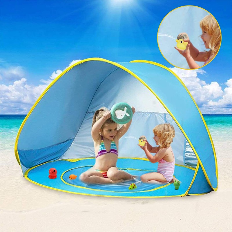 Pop-up Baby Beach Tent with Paddling Pool