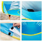 Pop-up Baby Beach Tent with Paddling Pool