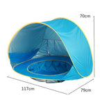 Pop-up Baby Beach Tent with Paddling Pool