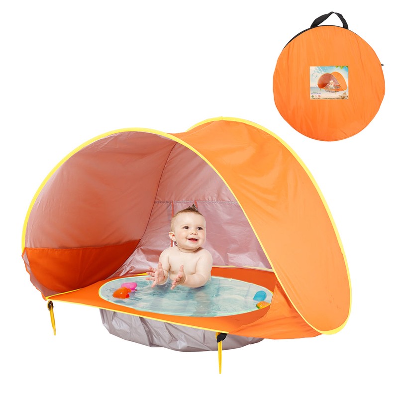 Pop-up Baby Beach Tent with Paddling Pool