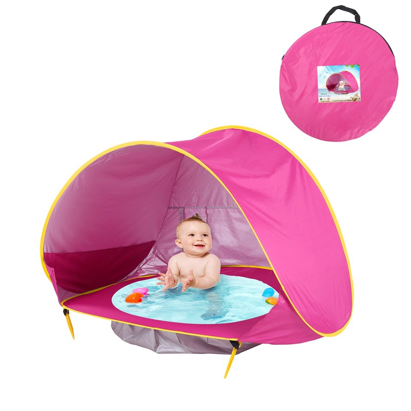 Pop-up Baby Beach Tent with Paddling Pool