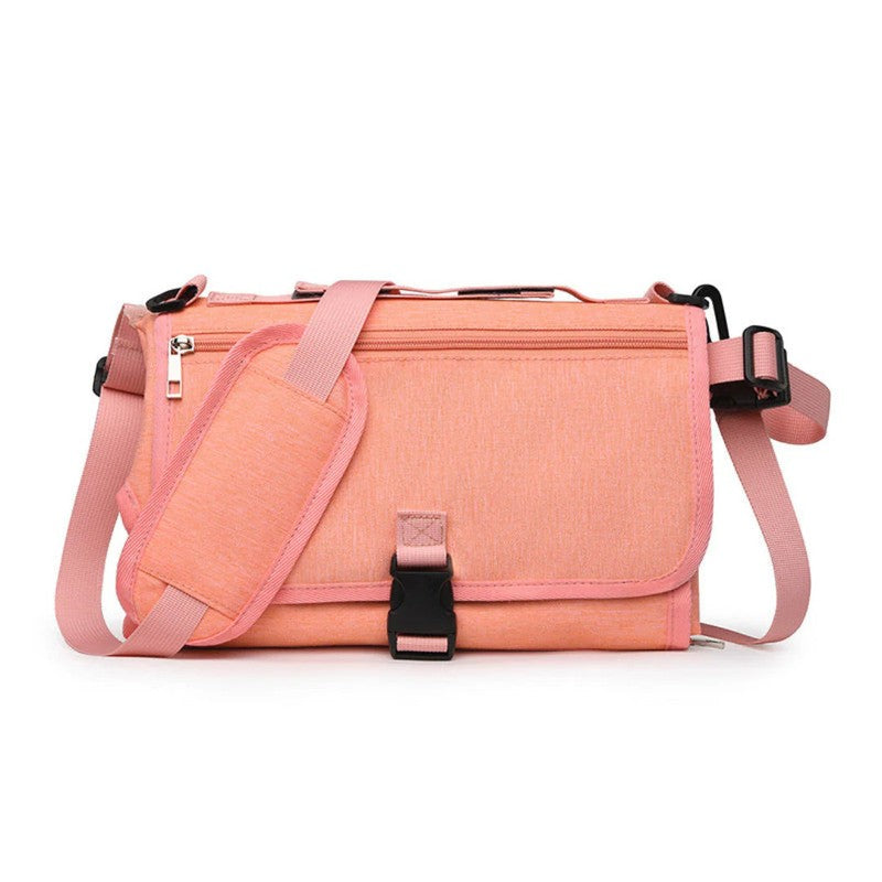 Portable Foldable Baby Changing Mat with Integrated Storage