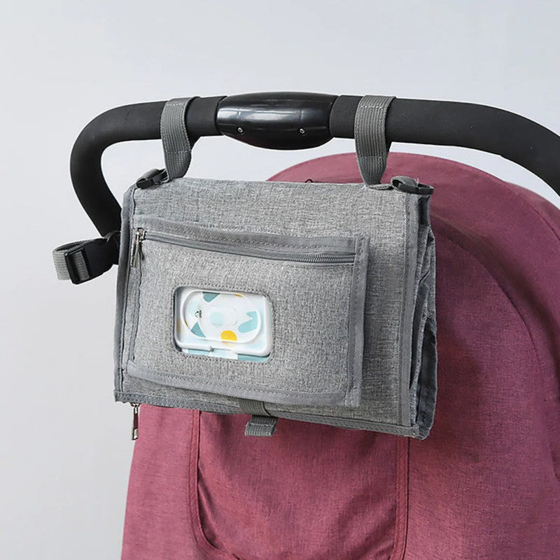 Portable Foldable Baby Changing Mat with Integrated Storage