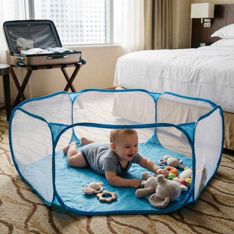 Portable Pop-Up Playpen for Toddlers - Hexagonal Shape