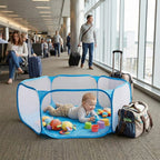 Portable Pop-Up Playpen for Toddlers - Hexagonal Shape