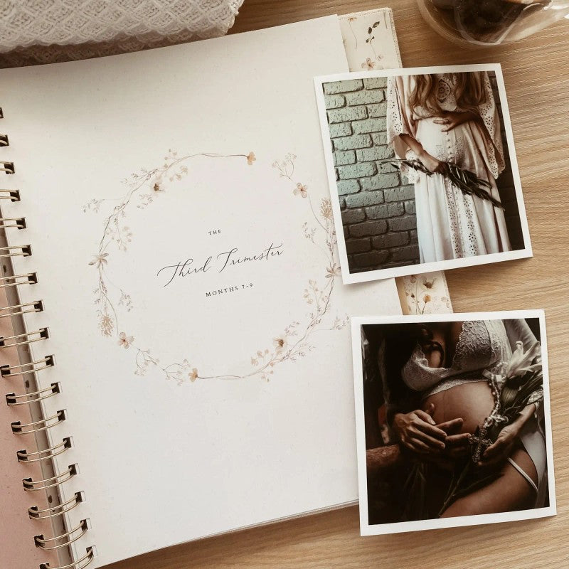 Pregnancy Journal - Hardcover with Gold Stamping