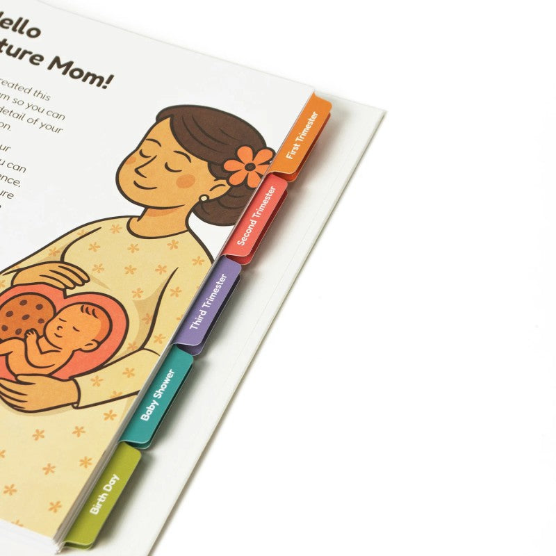 Pregnancy Journal Notebook - Spiral Bound with Customizable Cover