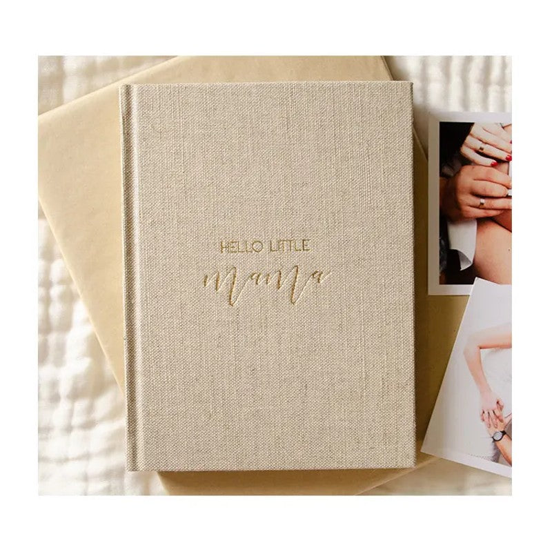 Pregnancy Journal with Customizable Pages - Natural Beige