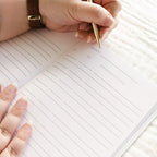 Pregnancy Journal with Customizable Pages - Natural Beige