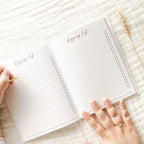 Pregnancy Journal with Customizable Pages - Natural Beige