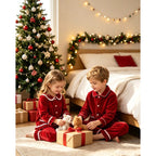 Pyjamas - Two-Piece Set with Long Sleeves and Trousers