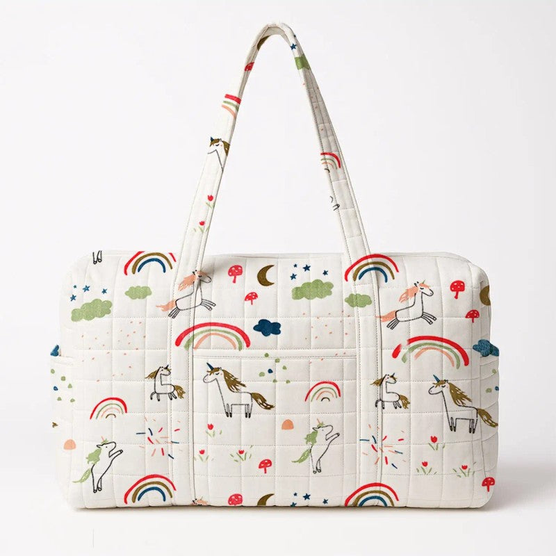 Quilted Diaper Bag - Floral Print