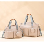 Quilted Diaper Tote Bag - Oxford Fabric with Multiple Pockets
