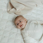 Quilted Play Mat with Convertible Storage Bag - Beige