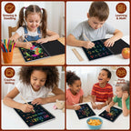 Rainbow Scratch Paper Notebook Set - Black & Multicolor