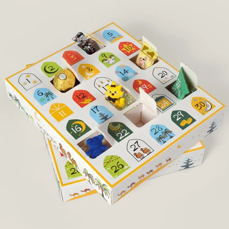 Ramadan Countdown Advent Calendar Gift Box - 30-Grid Surprise Box