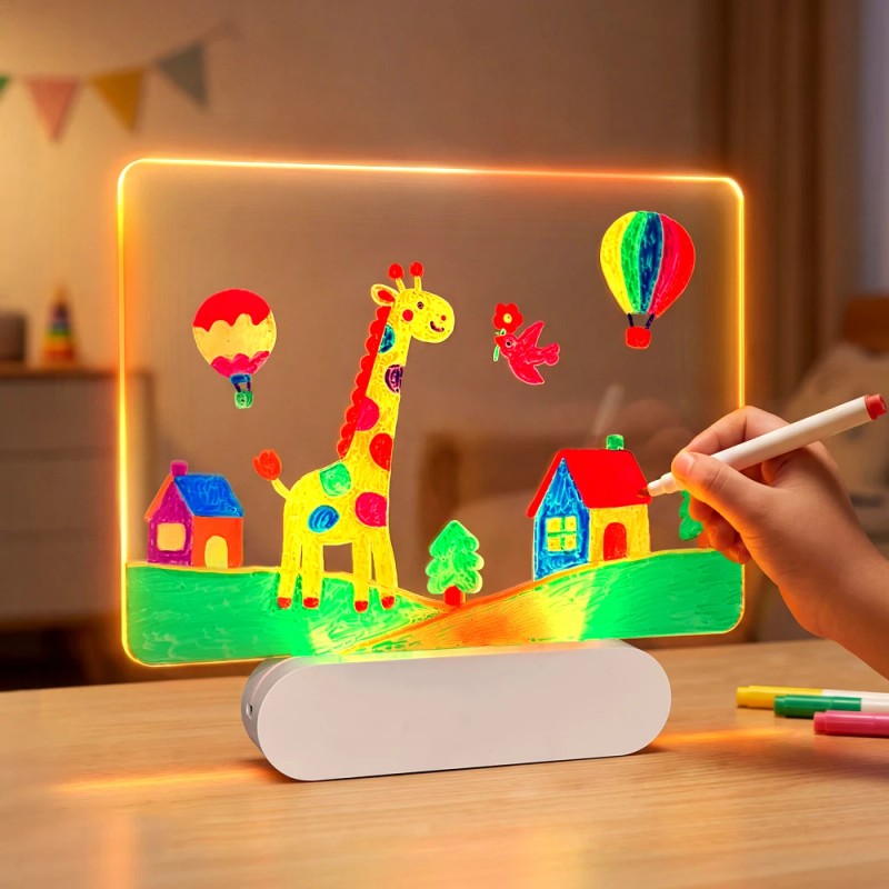 Rechargeable LED Drawing Board - RGB Color-Changing Light